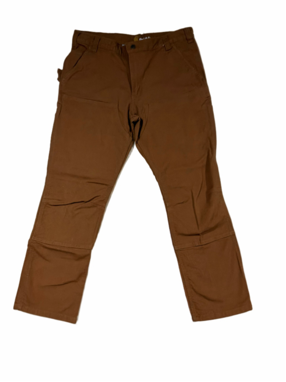 Carhartt double-knee work pants in the iconic Hamilton brown duck canvas 36x30